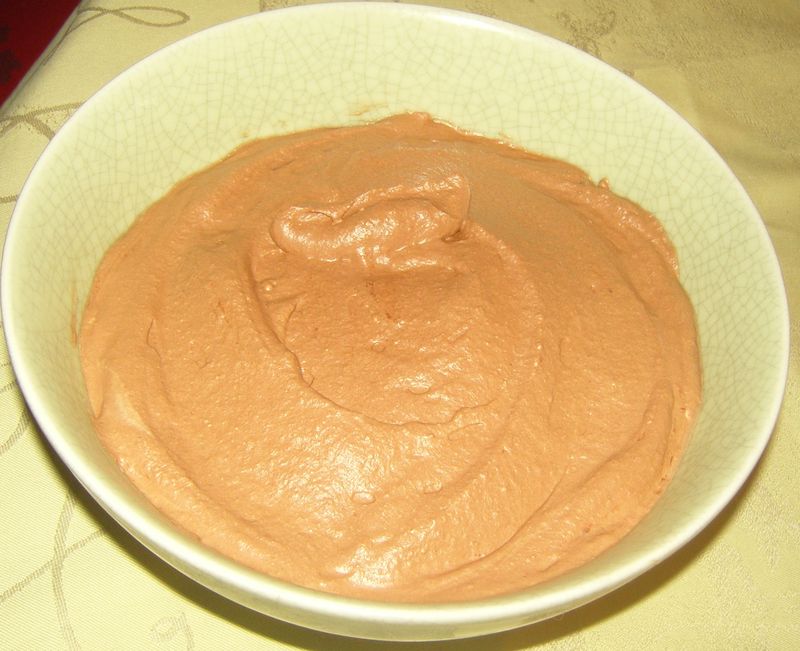 Mousse au chocolat au lait saladier