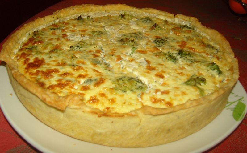 Tarte au Saumon et au brocoli grande