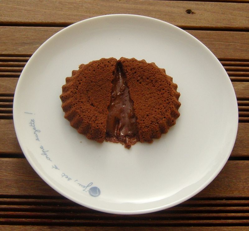 Biscuit coulant au chocolat de Cyril LYGNAC