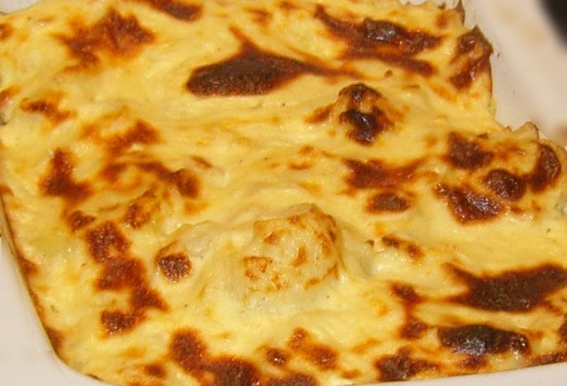 Gratin de pommes de terre et Chou-Fleur auBleu de thermignon