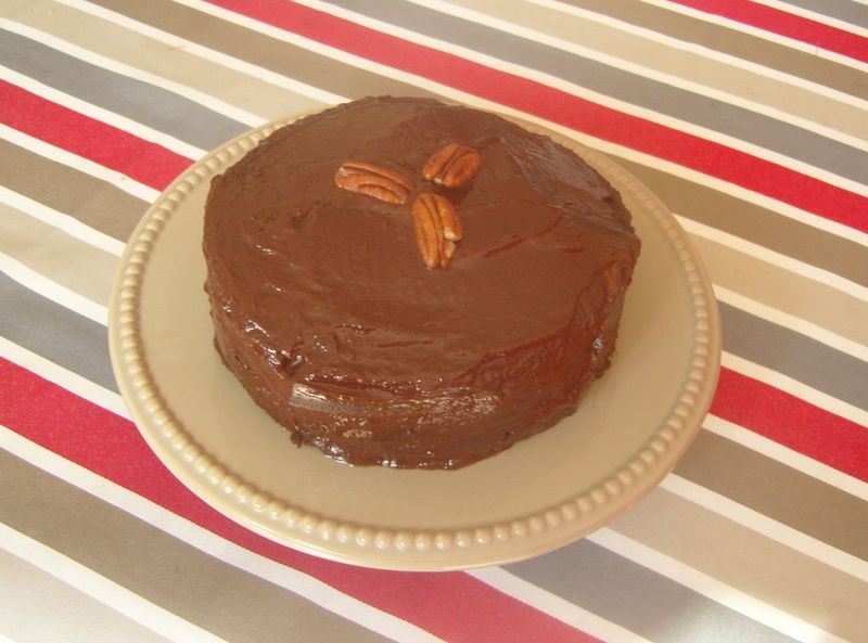 Gateau au chocolat et aux noix de pécan