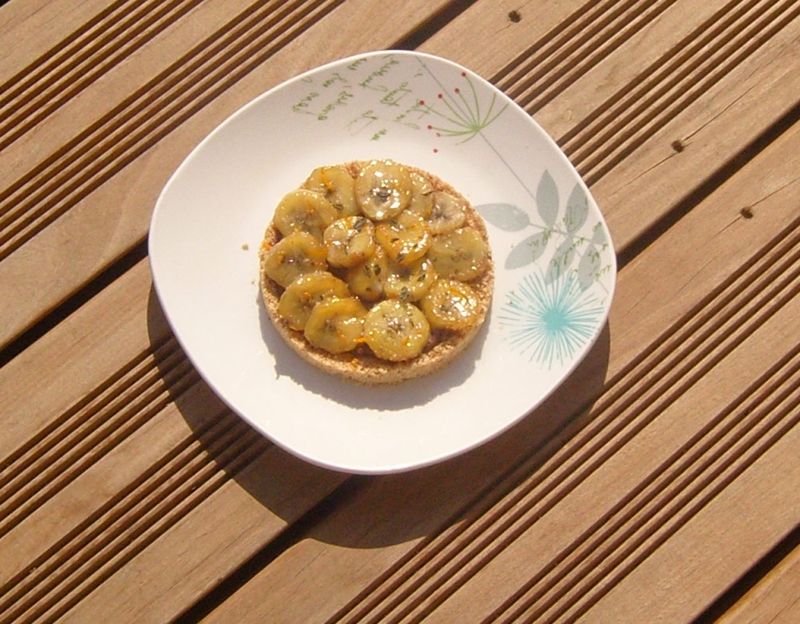 Ecrasée de petits beurre, Nutella, bananes caramélisées façon Jean-François Piege