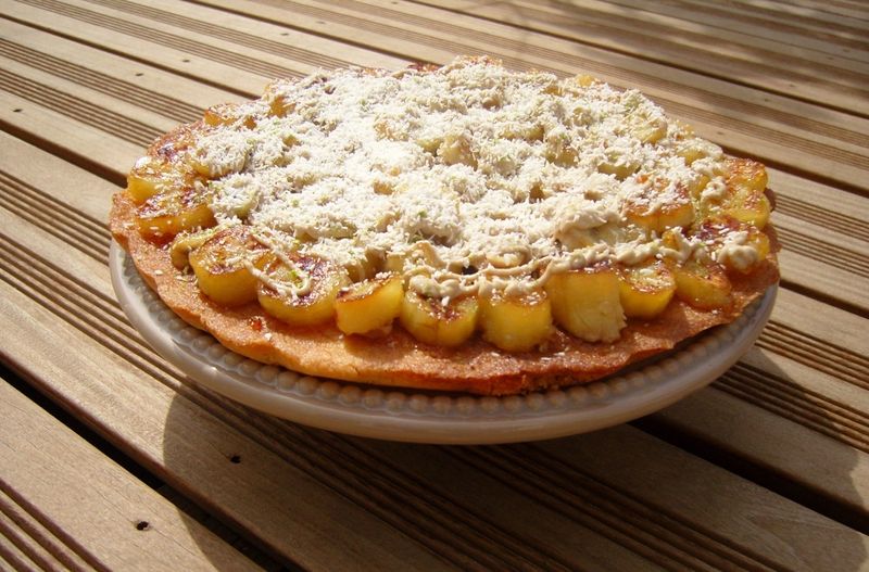 Tarte Banane Noix de Coco Cardamome