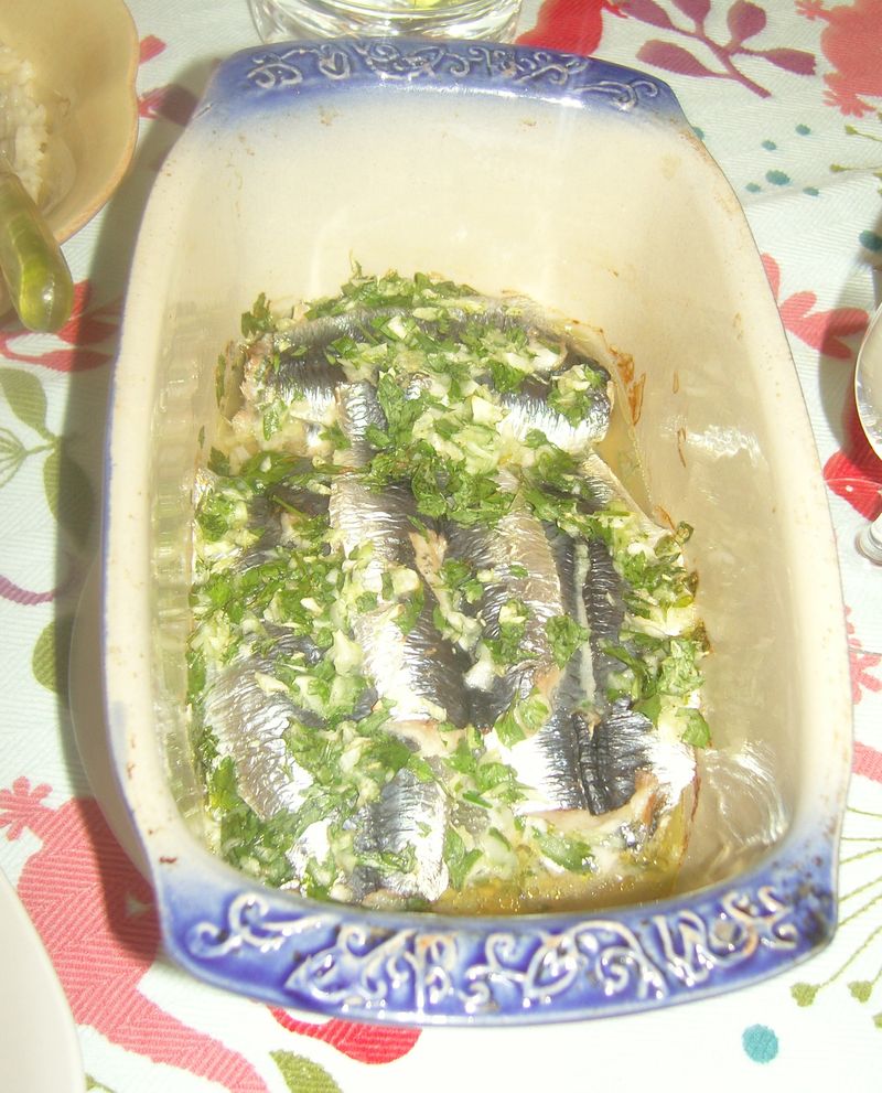 Sardines Persil Oignon Noilly Prat