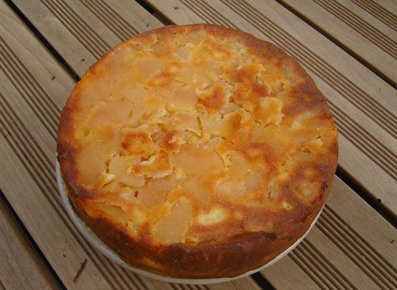 Gâteau fondant aux pommes