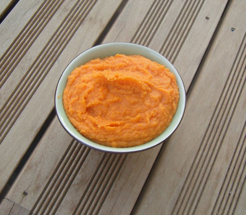 Purée de patates douces