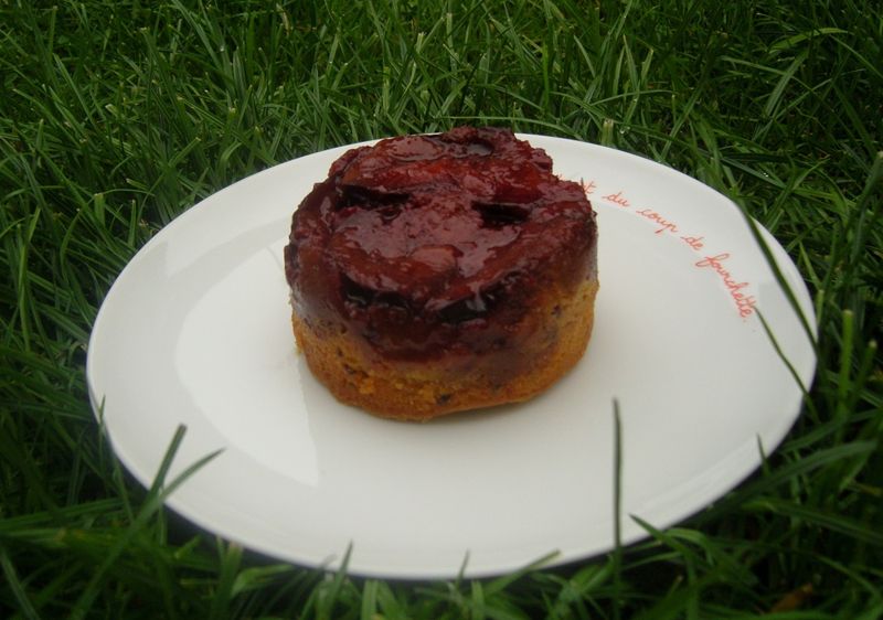 Gâteau Tatin de Prunes Rouges