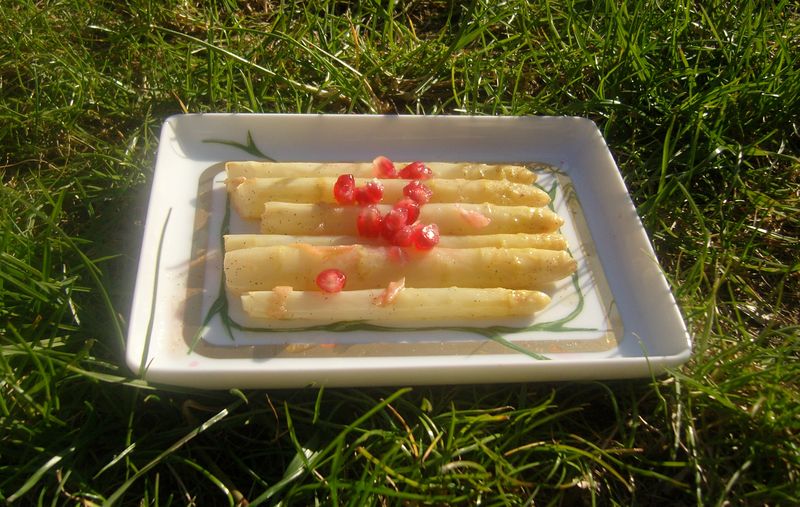 Asperges Blanches Vanillées signée Julien Duboué