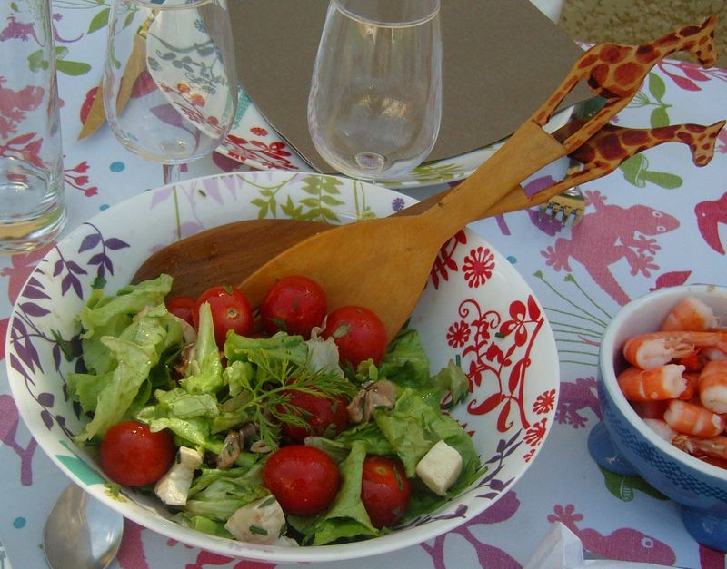 Fanes de carottes en salade