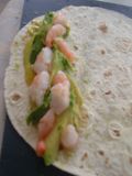 Wrap Crevette Avocat preparation